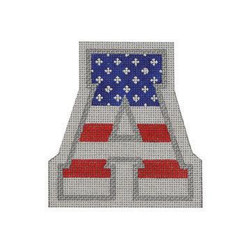 Patriotic "A" - Family Arts Needlework Shop
