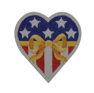 Yellow Ribbon Heart - Family Arts Needlework Shop
