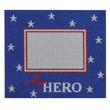 My Hero Frame Blue (Horizontal) - Family Arts Needlework Shop