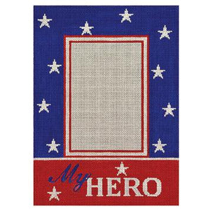 My Hero Frame Red/Blue (Vertical) - Family Arts Needlework Shop