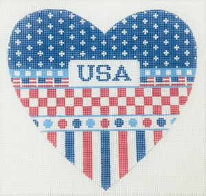 Patriotic Heart-Multi with USA