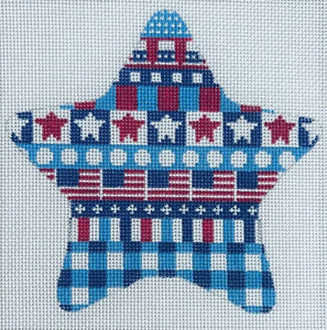 Patriotic Stars-Ribbon Star