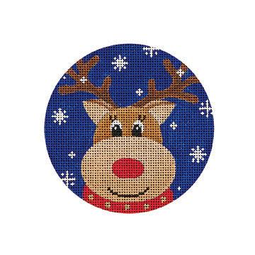 Reindeer Blue Snowflake - Family Arts Needlework Shop