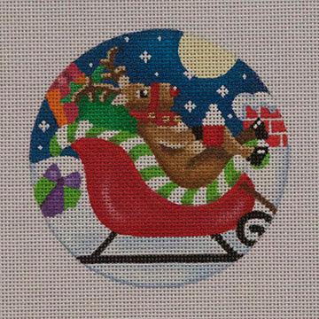 Sleigh Chillin' Reindeer - Family Arts Needlework Shop