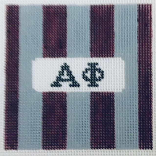 Sorority Square Rugby Stripes-Alpha Phi