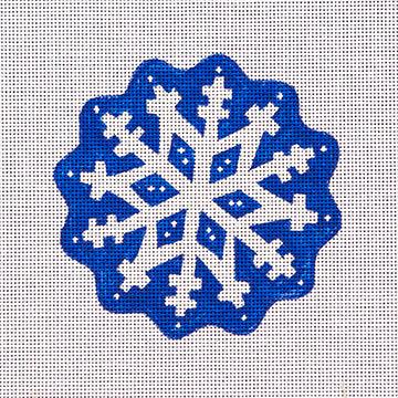 Scalloped Snowflake Blue - Family Arts Needlework Shop