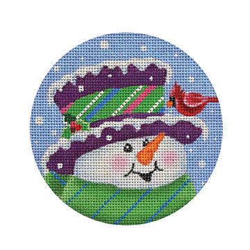 Snowman: Topper with Purple and Green