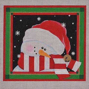 Shy Christmas Snowman - Family Arts Needlework Shop