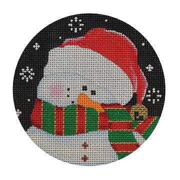 Shy Snowman, Red/Gr - Family Arts Needlework Shop