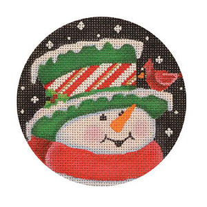 Snowman: Topper with Red and Green