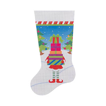 Stocking: Elf with Packages 13m