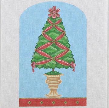 TOP02 Ribbon Topiary - Family Arts Needlework Shop