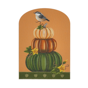 Topiary: Pumpkin with Nuthatch