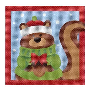 Winter Animal Squares: Squirrel
