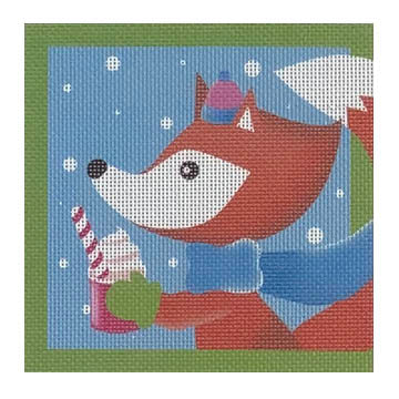 Winter Animal Squares: Fox