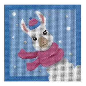 Winter Animal Squares: Llama