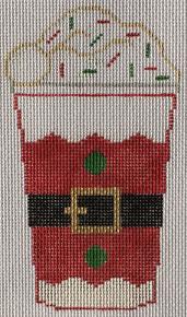Cup - Red Santa with Stitch Guide