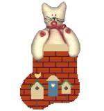 Mini Socks with Inserts - Birdhouses with Kitty - Family Arts Needlework Shop