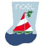 Mini Sock - Medium - Sailboat - Family Arts Needlework Shop