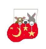 Mini Sock - Small - Cow, Sheep, & Donkey - Family Arts Needlework Shop