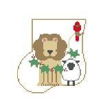 Mini Sock - Small - Lion and Lamb - Family Arts Needlework Shop