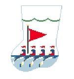 Mini Sock - Medium - Rowing - Family Arts Needlework Shop