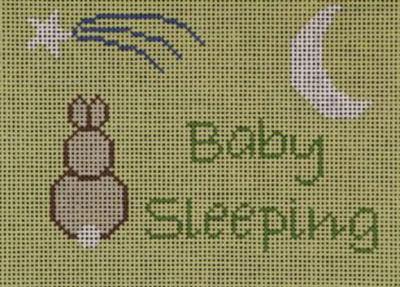 Baby Sleeping - Bunny, Green - Family Arts Needlework Shop