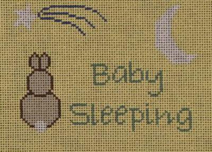Baby Sleeping - Bunny, Yellow - Family Arts Needlework Shop