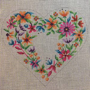Heart-Bright Flowered