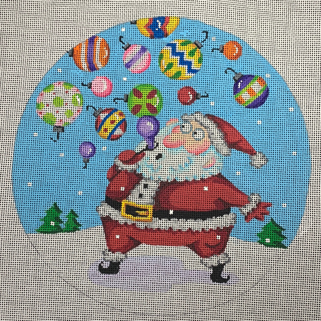 Santa Blowing Bubbles