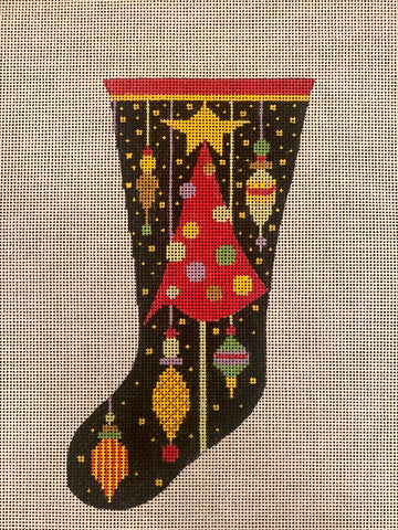 Stocking with Red Tree