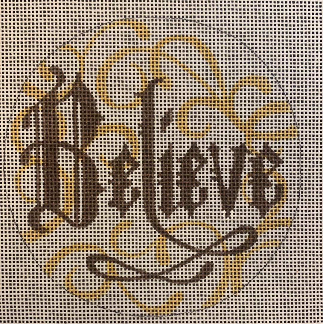 Word Ornament-Believe