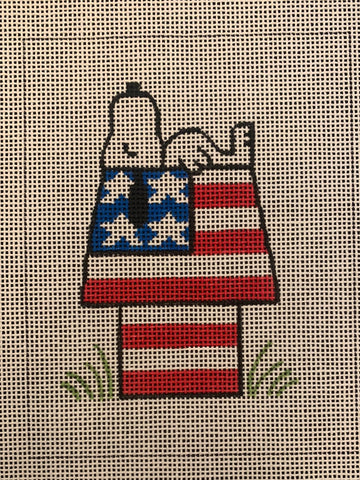 Peanuts - Snoopy on Flag Doghouse