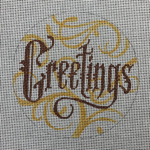 Word Ornament-Greetings