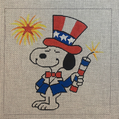 Snoopy with Firecracker