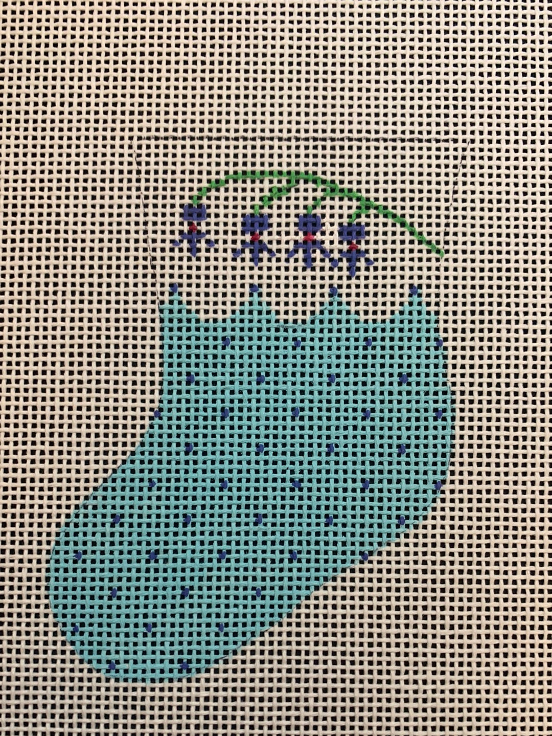 Mini Stocking-Turquoise