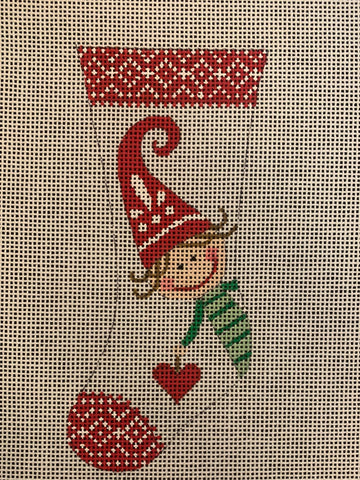 Mini Stocking-Happy Girl
