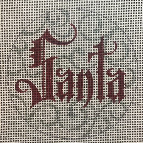 Word Ornament-Santa