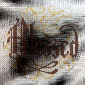 Word Ornament-Blessed