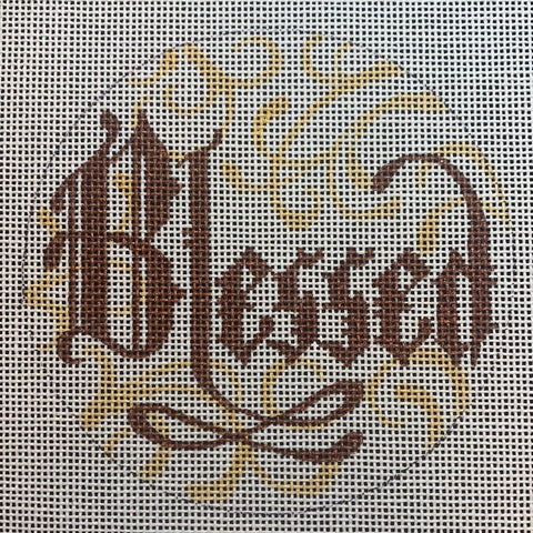 Word Ornament-Blessed