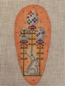 Carrot with Bunny and Egg Flowers