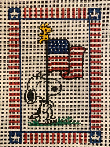 Peanuts - Snoopy with Flag