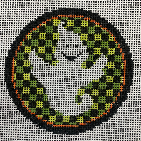 Ornament Round-Ghost