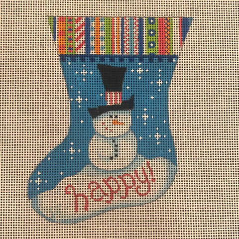 Stocking-Happy Snowman