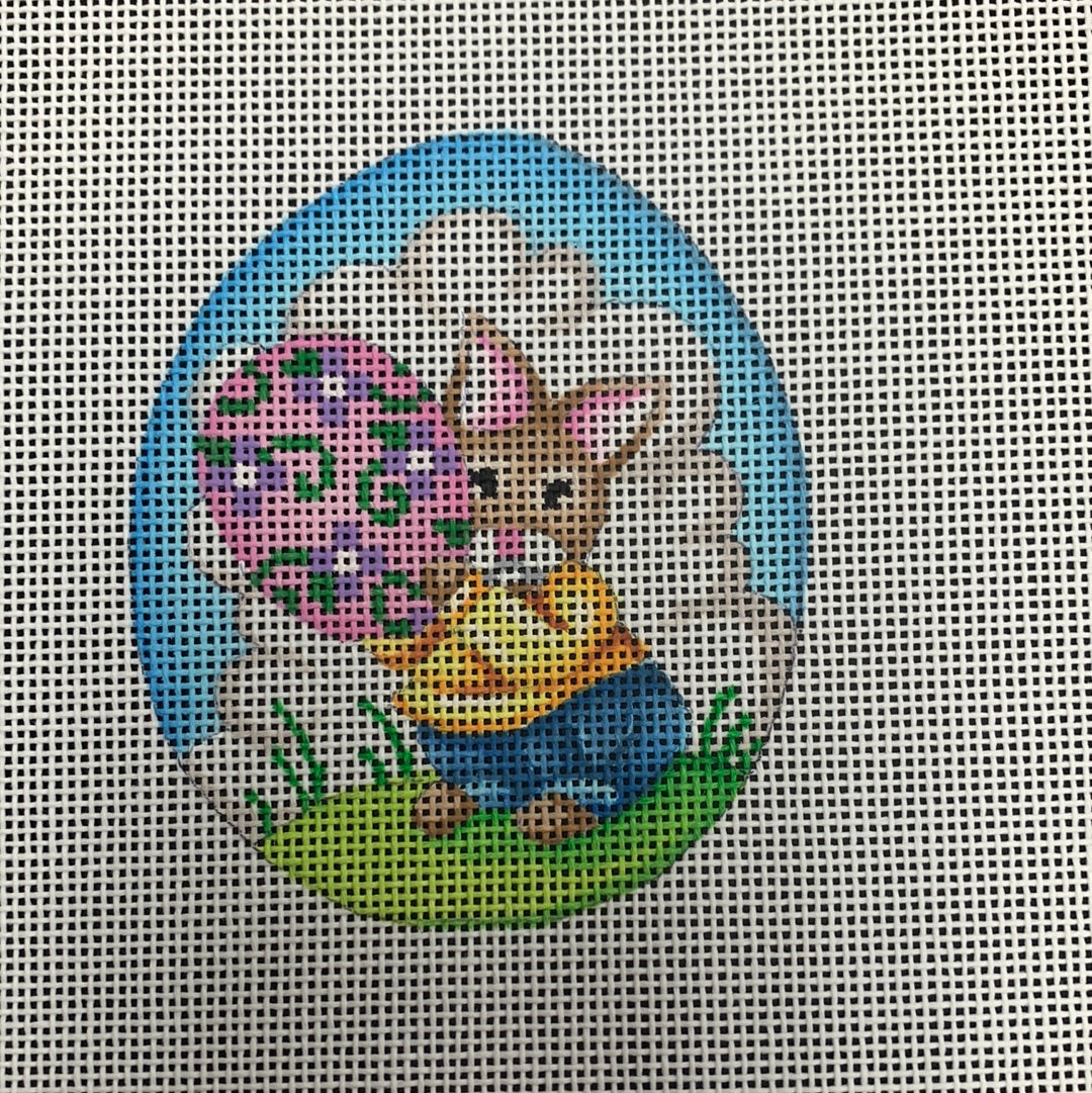Egg-Rabbit Holding Egg