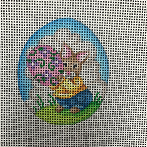 Egg-Rabbit Holding Egg