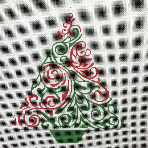 Red and Green Triangle Tree