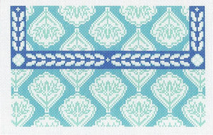 Teal Medallion Clutch - Family Arts Needlework Shop